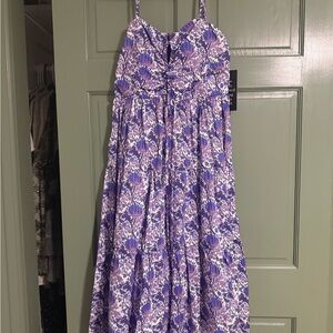 Floral Purple Maxi Dress